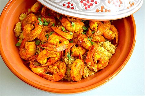 Moroccan Style Shrimp Tagine Recipes, Moroccan Spices, Ras El Hanout, Creole Recipes, Shrimp Recipe, Moroccan Food, Dinner Appetizers, Sea Food, How To Cook Shrimp