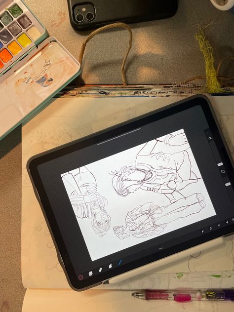 Drawing Pad Aesthetic, Drawing On Tablet Aesthetic, Digital Artist Life Aesthetic, Animation School Aesthetic, Digital Painting Aesthetic, Digital Artist Aesthetic Job, Animating Aesthetic, Digital Art Student Aesthetic, Webtoon Creator Aesthetic