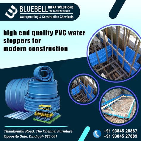 Water stopper are available Why we install water stopper for basement waterproofing ? Its make Secure your Building from Seepage and Leakage and weather changes affects on your building breakage For Construction And Expansion Joints For Swimming Pools For retaining Walls For sewerage drains For Inquiry Please Call Us +91 9384528887 #bluebell #infrasolution #dindugul #dgl #waterstoppers #waterstop #rain #basementrenovation #homedecor #waterproofing #pvc #WaterStopper #watwrproofing #civil Waterproofing Basement, Weather Change, Basement Renovations, Retaining Wall, The Expanse, Swimming Pools, Water, Building