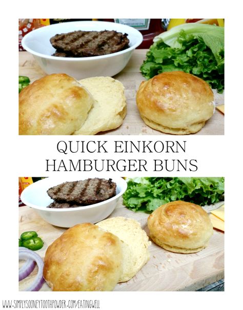 Eikorn Recipe, Einkorn Flour Burger Buns, Clean Carbs, Cottage Cafe, Einkorn Sourdough, Spelt Flour Recipes, Ancient Grains Recipes, Einkorn Bread, Bread Yeast