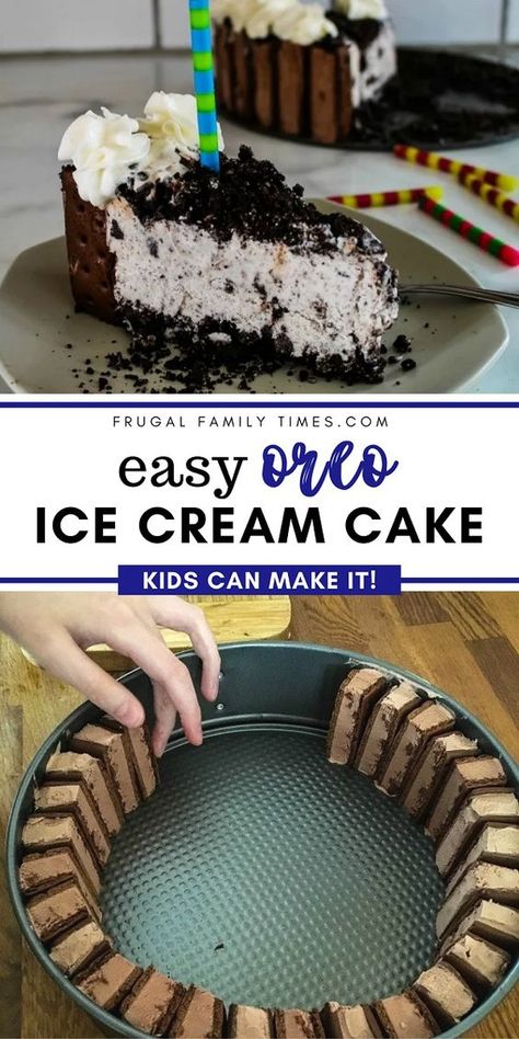 Ice Cream Cake Sandwich Recipe, Sandwich Ice Cream Cake, Homemade Ice Cream Cake With Ice Cream Sandwiches, Oreo Ice Cream Birthday Cake, Ice Cream Cake Made With Ice Cream Sandwiches, Make Your Own Ice Cream Cake, Ice Cream Cake Ice Cream Sandwiches, Ice Cream Sandwich Ice Cream Cake, Ice Cream Sandwich Pie