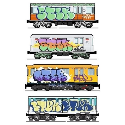 Train Sketch, Street Sketch, Graffiti Alphabet Wildstyle, Train Graffiti, Train Drawing, Graffiti Lettering Alphabet, Graffiti Art Letters, Graffiti Wildstyle, Graff Art