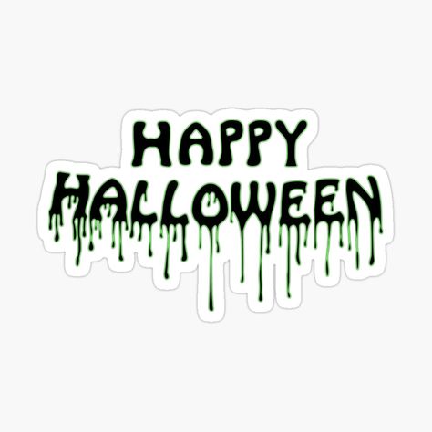 Happy Halloween Lettering, Dripping Letters, Halloween Lettering, Halloween Letters, Black Stickers, Halloween Stickers, The North Face Logo, Happy Halloween, Retail Logos