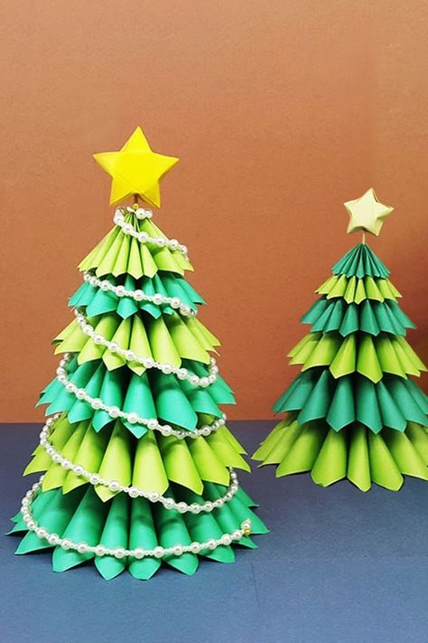 Hello friends, today I am sharing a 3D Tabletop Paper Christmas Tree making tutorial. It's very easy and simple Xmas tree instruction. #Craft #Christmas #Tree Simple Xmas Tree, Diy 3d Christmas Tree, Diy Crafts For Christmas, 3d Paper Christmas Tree, Christmas Tree Making, Crafts For Christmas, 3d Christmas Tree, Craft Christmas, Xmas Deco