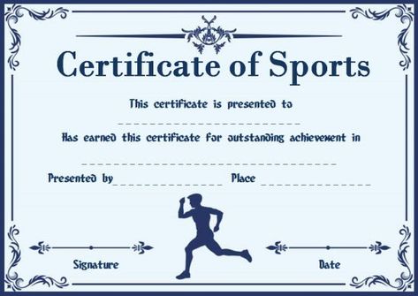 Sports Certificate Design, Most Likely To Awards, Sports Certificate, Award Speech, Classroom Awards, Employee Awards, Certificate Of Achievement Template, Award Template, Sports Templates