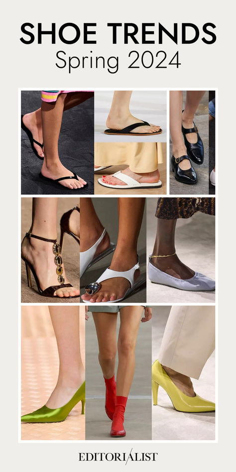 We rounded up our favorite Spring 2024 shoe trends from the runway that are worth the investment. Spoiler: it includes Mary Jane ballet flats. Spring Shoes 2024, Statement Sandals, Spring Flats, Trending Heels, Manolo Blahnik Hangisi, Mary Jane Ballet Flats, Timeless Shoes, Mode Shoes, Satin Shoes