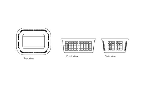 laundry basket min scaled Wicker Basket Kitchen, Pool Houses Plans, House Plans Design, Floor Plans House, One Storey House, Basket Kitchen, Swimming Pool House, 2 Bedroom House Plans, Courtyard House Plans