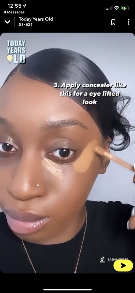 Makeup Placement Face, Concealer Placement, Makeup Placement, How To Apply Concealer, Eye Lift, Kiss Makeup, Prom Makeup, Concealer, Cat Eye