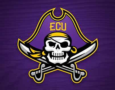 East Carolina University Logo Black | East Carolina Pirates on Behance Eastern Carolina University, Disney Graduation Cap, Freshie Ideas, Disney Graduation, Ecu Pirates, East Carolina University, East Carolina Pirates, University Logo, Dream School