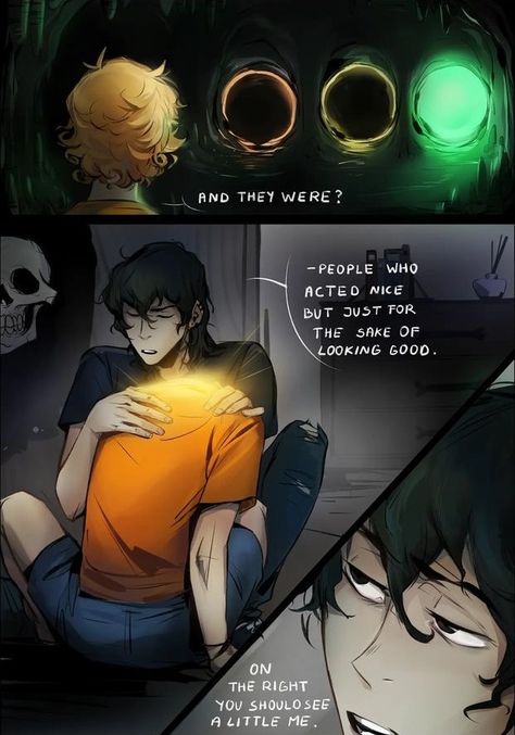 Credit to kanda3egle on Insta. Solangelo Comic Part 1, Solangelo Fanart Comic, Solangelo Fanart Cute, Solangelo Comic, Percy Fanart, Apollo Percy Jackson, Percy Jackson Couples, Solangelo Fanart, Percy Jackson Comics