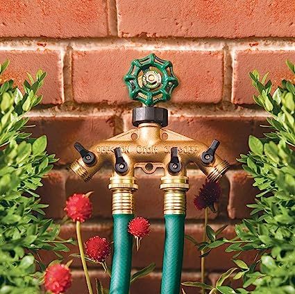 Sprinkler Hose, Hose Splitter, Free Balling, Ball Valve, Drip Irrigation, Water Hose, Outdoor Projects, Lawn Garden, 2 Pack