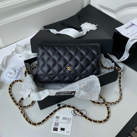 2025 Motivation, Bags Wishlist, Chanel Wallet On Chain, Chanel Woc, Cosmetics Bag, Luxury Purses, Genuine Leather Purse, Coin Wallet, Women Wholesale