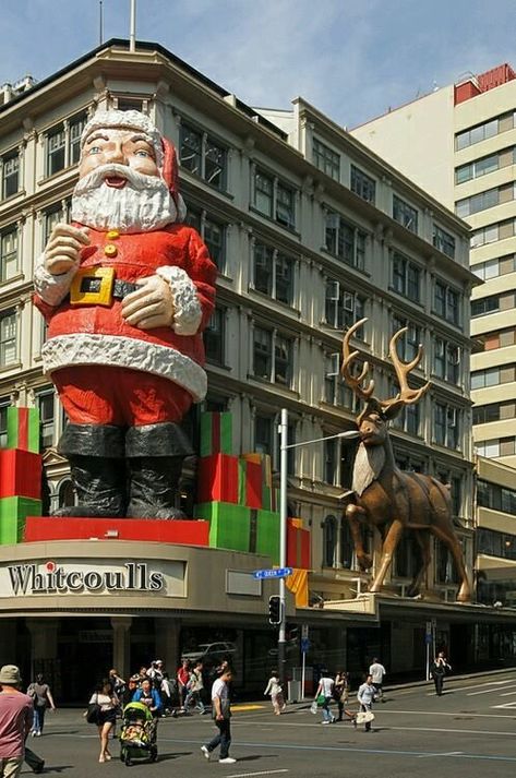 Re-pinned by #ontheroadkiwis Auckland's Giant Santa, Auckland, New Zealand. #newzealand #kiwiana #Christmas #Santa Nz History, New Zealand Christmas, New Zealand Houses, Auckland Nz, Auckland New Zealand, Old Fashioned Christmas, Christmas Store, Christmas Past, Vintage Christmas Decorations