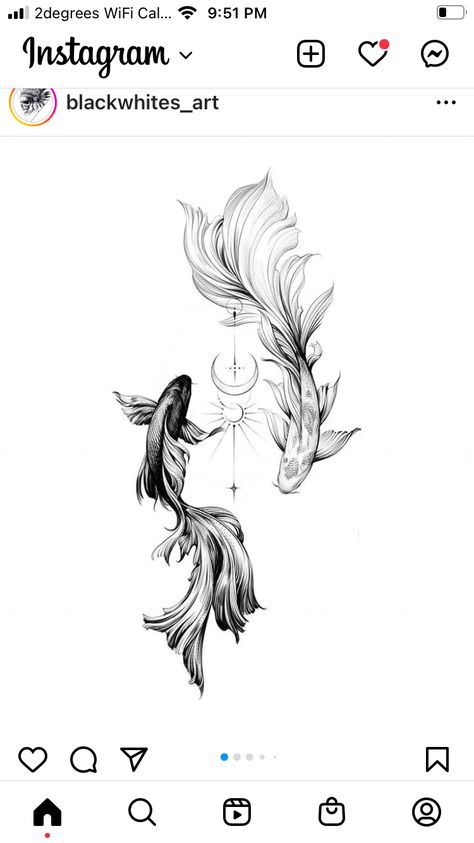 Long Koi Fish Tattoo, Koi Fish Spinal Tattoo, Koi Ankle Tattoo, Fine Line Koi Fish Tattoo, Ying Yang Fish Tattoo, Koi Fish Line Art, Tattoo Down Spine, Carp Tattoo, Pisces Tattoo Designs