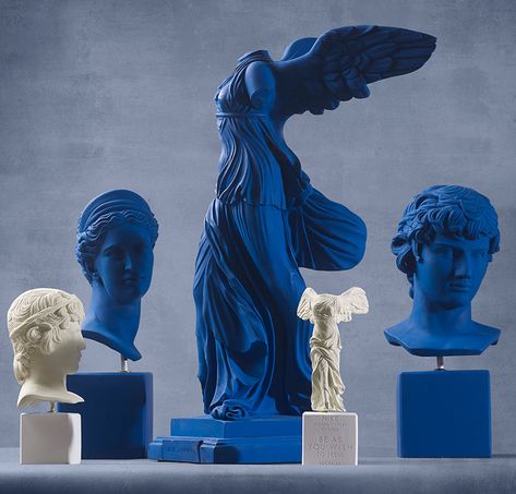 eternity today collection sophia greece Blue Contemporary Art, Blue Objects, Blue Sculpture, Greek Statues, Greek Art, Abstract Sculpture, Bluebird, Art Sculpture, Classic Blue