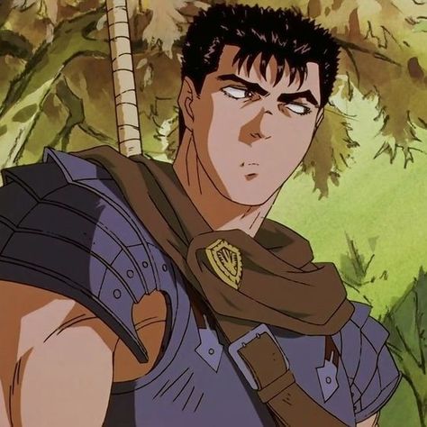 Guts Icon Berserk, Guts Icon, Berserk Anime 1997, Berserk Anime, Anime Character, Anime, Black