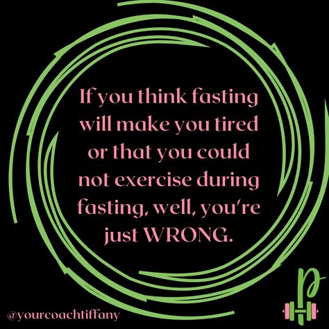 Yes, it is OK to work out while fasting because the key to weight loss and muscle gain is not just calories and exercise, but hormone optimization. Studies demonstrate amazing benefits to intermittent fasting alone, but combining fasting with working out takes the benefits of each to a whole new level. Stay tuned, more information on why this is a great idea is coming soon!!! ​​​​​​​​ Intermittent Fasting Motivation Quotes, Fasting Motivational Quotes, Intermittent Fasting Motivation, Intermittent Fasting Quotes, Fasting Affirmations, Fasting Inspiration, Fasting Motivation, Fasting Quotes, Eating Once A Day