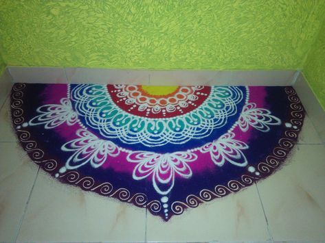 Rangoli Designs Free Hand, Simple Rangoli Designs Images, Rangoli Designs Flower, Rangoli Designs Diwali, Rangoli Designs Images, Free Hand Rangoli Design, Free Hand Rangoli, Dresses Indian, Simple Rangoli