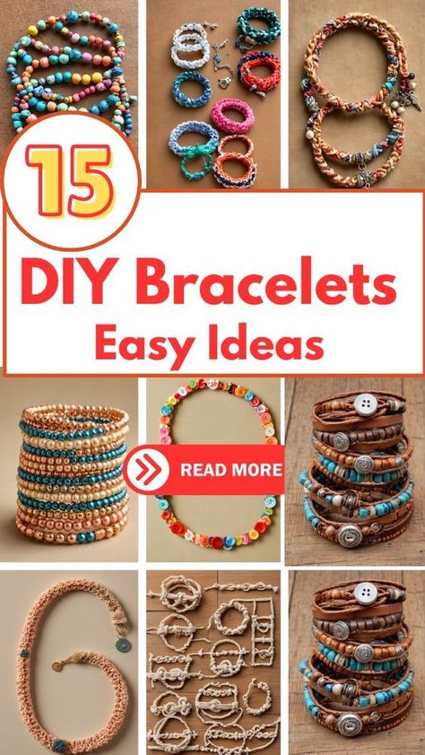 Discover how to make stunning DIY beaded bracelets in just a few simple steps! Perfect for beginners, these quick and easy bracelet tutorials will have you crafting gorgeous accessories in no time. Follow our step-by-step guide and unleash your creativity today! Hippie Bracelets Diy, Beaded Accessories Diy, Diy Bracelets Easy Step By Step Simple, How To Make Seed Bead Bracelets, Easy Homemade Bracelets, Easy Diy Jewelry To Sell, Clay Beads Tutorial, How To Make Beaded Bracelets, Bead Bracelet Design Ideas