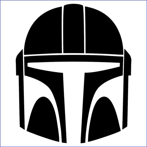 Helmet Template, Star Wars Art Drawings, Star Wars Quilt, Mandalorian Helmet, Projets Cricut, Star Wars Logo, Bd Comics, Star Wars Birthday, Cup Ideas