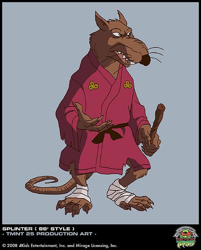 TURTLES FOREVER {TMNT 25 Movie } :: SPLINTER - '88 style [[ Courtesy 4kids B T T S Blog ]] | Flickr - Photo Sharing! Master Splinter, Mutant Ninja, Turtles