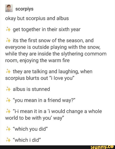 Awwwww:):) Albus X Scorpius Headcanon, Scorbus Headcanons, Scorpius And Albus Fanart, Albus X Scorpius, Scorpius And Albus, Harry Potter Cursed Child, Hp Ships, Albus Severus Potter, Harry Potter Next Generation