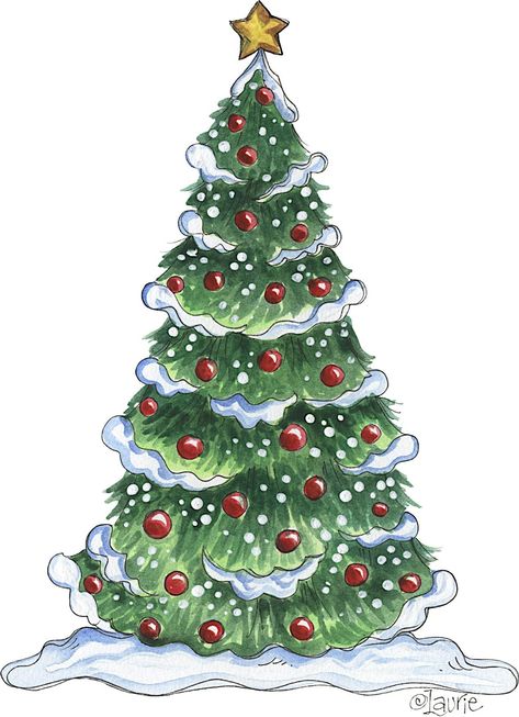 Clip Art Christmas, Halloween Kunst, Christmas Tree Clipart, Christmas Friends, Christmas Drawings, Christmas Clip Art, Christmas Rock, Christmas Illustrations, Christmas Painting