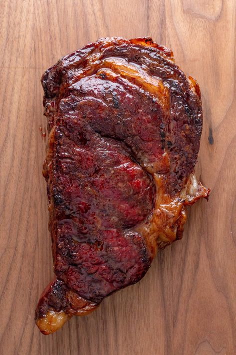 Reverse Sear Steak Traeger Recipe (Ribeye Steaks) Reversed Seared Ribeye, Ribeye Steak Recipes Cast Iron, Steak Traeger, Traeger Steak, Reverse Sear Ribeye, Sear Steak, Reverse Sear Steak, Rib Eye Recipes, Cooking Ribeye Steak