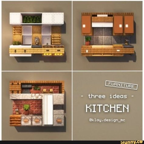 Minecraft Kitchens, Kitchens Designs, Case Minecraft, Minecraft Wall, Minecraft Decoration, Rumah Minecraft Sederhana, Minecraft Mansion, Minecraft Interior, Minecraft Kitchen Ideas