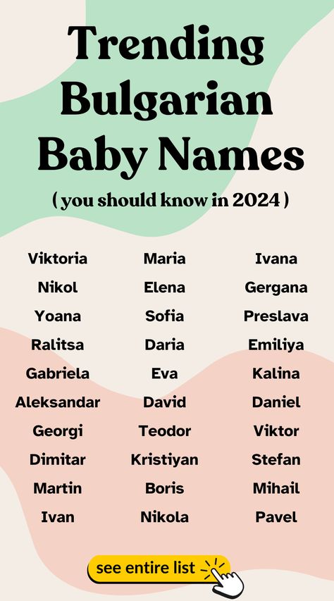 Discover these strong Bulgarian names that carry the weight of centuries. Your child will stand tall with a name that honors their Slavic roots!

#BabyNames  #BulgarianNames Slavic Girl Names, Names Generator, Name Generator, New Names, Generators, Stand Tall, Girl Names, Baby Names