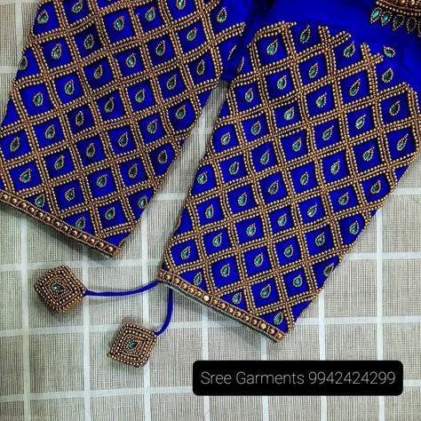 Mirror Blouse Design, Aari Work Blouse Design, Magam Work Designs, Mirror Work Blouse Design, Aari Design, Latest Bridal Blouse Designs, Latest Blouse Designs Pattern, Hand Work Design, Aari Designs