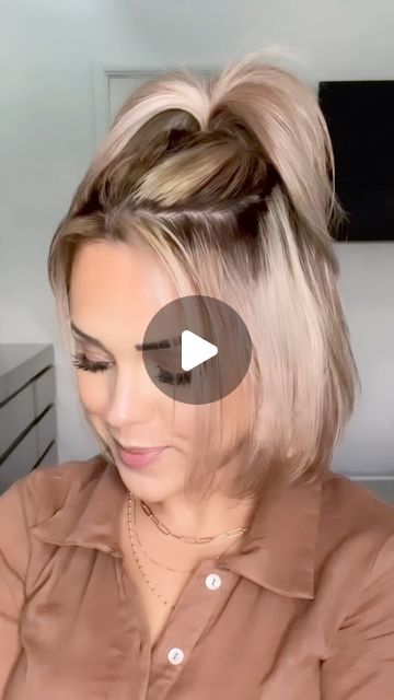 Cute Pigtails For Medium Hair, Half Up Half Down Hair For Short Hair, Pony Hairstyles For Short Hair, Easy Formal Hairstyles For Short Hair, Hairstyles Ideas With Bangs, Long Bob Blonde Hair, Double Ponytail Hairstyles, Hairstyles For 60 Year Old Women, Easy Ponytails