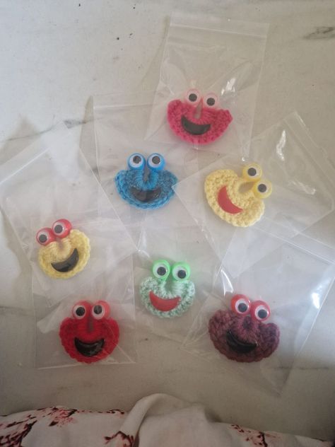 Random Acts of Crochet Kindness | Just need to print tag now and off they go 🥰 Random Acts Of Crochet Kindness, Crochet Puppets, Googly Eye Crafts, Knitted Crafts, Crochet Kindness, Crocheted Gifts, Eye Crochet, Kindness Ideas, Google Eyes