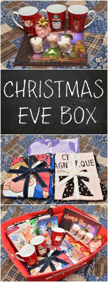 christmas eve box Christmas Eve Bags For Kids, Diy Christmas Eve Box, Christmas Eve Box For Kids, Christmas Eve Box Ideas, Night Before Christmas Box, Xmas Eve Boxes, Its Christmas Eve, Christmas Eve Traditions, Christmas Eve Gift