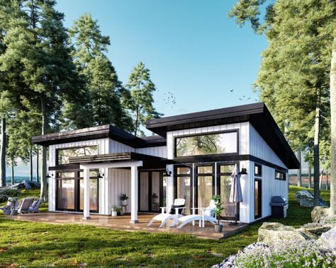 Cottage - Pacific Homes Pre Fabricated Homes, Retirement Lifestyle, Modern Prefab Homes, Pacific Homes, Prefab Cabins, House Cabin, Bungalow Style, Tiny Cabin, Small Homes