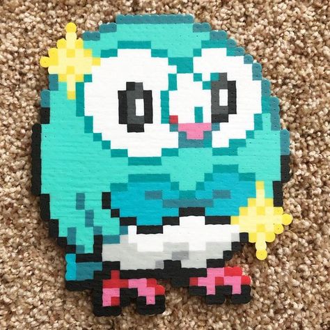 Bead Pokemon, Perler Bead Cute, Perler Bead Pokemon, Perler Beads Pokemon, Pokemon Perler, Butterfree Perler Bead Pattern, Pokemon Perler Bead Patterns, Rockruff Perler Beads, Luxray Perler Bead