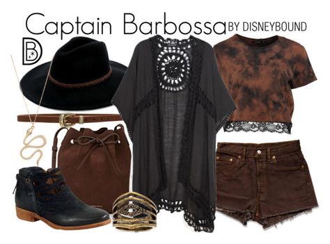 "Captain Barbossa" by leslieakay ❤ liked on Polyvore featuring B-Low the Belt, Levi's, Billabong, Mansur Gavriel, Boohoo, Do Everything In Love, Miz Mooz, Accessorize, Steve Madden and disney Captain Barbossa, Disney Themed Outfits, Everyday Cosplay, Movie Inspired Outfits, Character Inspired Outfits, Disney Bound Outfits, Disney Inspired Outfits, Fandom Fashion, Fandom Outfits