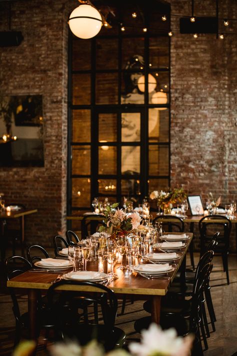 Wythe Hotel Wedding, Samm Blake, Earth Tone Wedding, Brooklyn Wedding Venues, Wythe Hotel, Industrial Chic Wedding, Loft Wedding, Champagne Tower, Warehouse Wedding