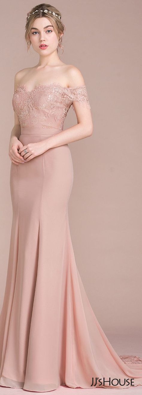 Lace Chiffon Bridesmaid Dress, Pakaian Feminin, Lace Bridesmaids, فستان سهرة, Lace Bridesmaid Dresses, Chiffon Prom Dress, Prom Dresses Lace, Bridesmaid Gown, Chiffon Lace