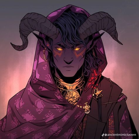 Purple Tiefling Male, Purple Tiefling, Tiefling Warlock, Tiefling Sorcerer, Dnd Tiefling, Dungeons And Dragons Classes, Dnd Dragons, Blood Art, Alien Concept Art