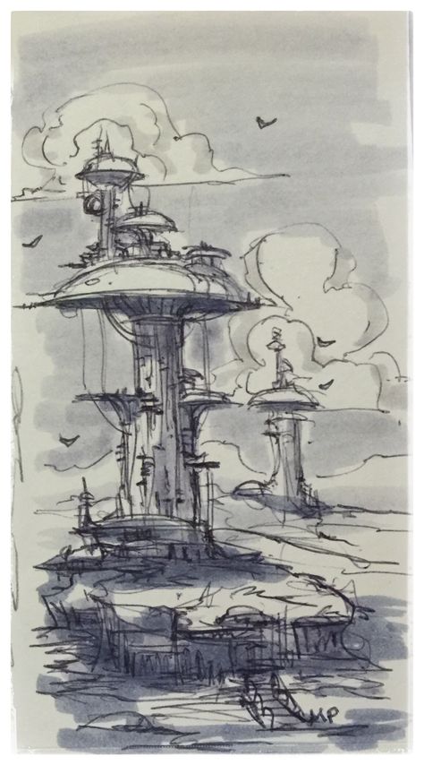 Mushroom City Art, Futuristic City Sketch, Fantasy City Sketch, Mushroom City Drawing, Future World Drawing, Mushroom Castle, Mushroom City, Forest Sketch, Scifi City