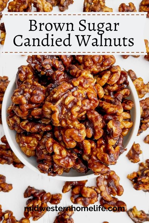 Candied Nuts Easy Stove Top, Carmelized Walnuts Recipe, How To Make Candied Walnuts Recipe, Glazed Walnuts For Salad, What To Do With Walnuts From A Tree, Walnut Appetizer Recipes, Easy Candied Walnut Recipe, How To Candy Walnuts For Salad, Caramelized Walnuts Recipe