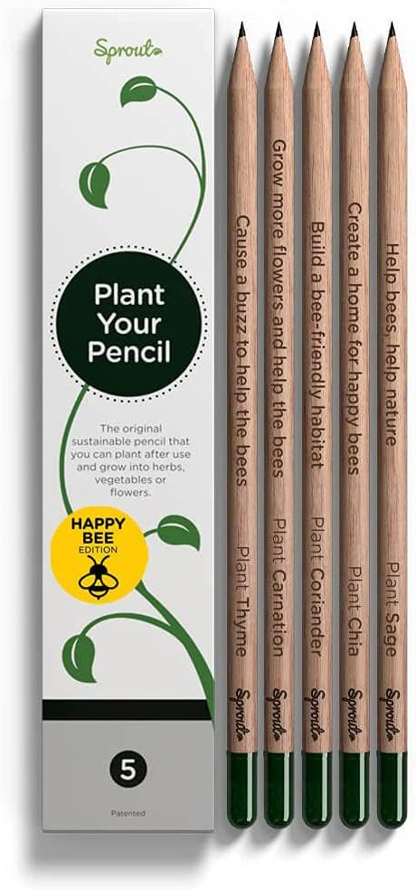 Pencil Plant, Nature Office, Sketching Shading, Bee Friendly Flowers, Thyme Plant, Seeds Gifts, Sage Plant, Pencil Gift, Heart Warming Quotes