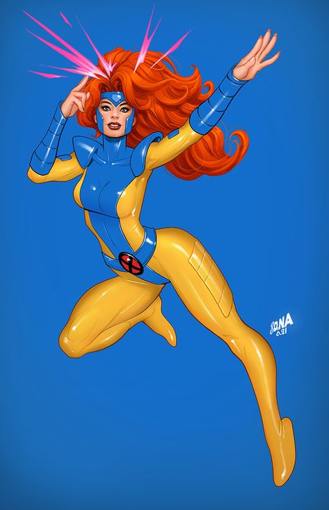 ArtStation - Jean Grey | X-Men 2, David Nakayama Jean Grey Xmen, David Nakayama, Female Action Poses, Marvel Jean Grey, X-men, Jean Grey Phoenix, Comics Artist, Marvel Girls, Comics Girl