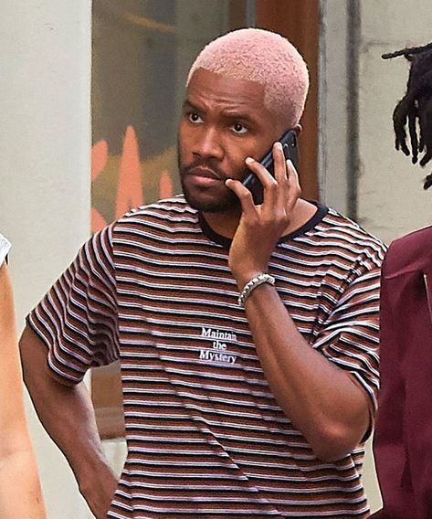 Frank Ocean Hair, Ocean Hair Color, Pink Frank Ocean, Ocean Quote, Ocean Hair, Pink Blonde Hair, Dyed Hair Pastel, Brunette Color, Mens Haircuts Fade