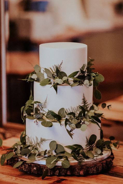 Modern Cake Greenery Foliage Iced White Faversham Wedding Leeds Steven Haddock Photography #iced #modern #Cake #greenery #Fresh #foliage  #wedding #pink Wedding Cake With Greenery, Wedding Cake Diy Decorating, Cake With Greenery, Cake Greenery, Wedding Foliage, Wedding Cake Greenery, Modern Cake, Fun City, Modern Cakes