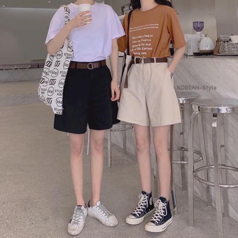 Summer J Fashion, Japanese Summer Fashion, Travel Ootd, Boyish Outfits, 여름 스타일, Danang, Tomboy Style Outfits, Korean Girl Fashion, Tomboy Fashion