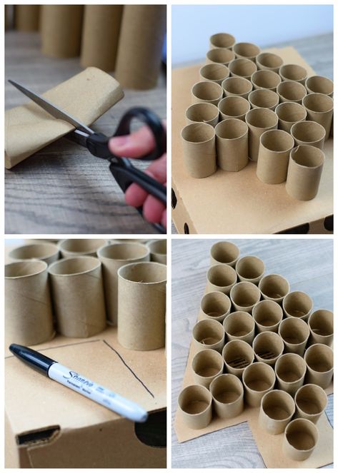 Advent Calendar Paper, Diy Toilet Paper, Homemade Advent Calendars, Christmas Tree Advent Calendar, Calendar Advent, Christmas Advent Calendar Diy, Toilet Paper Tube, Toilet Paper Crafts, Excel Shortcuts