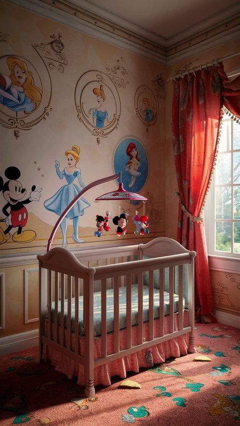 25 Creative Baby Room Ideas Disney You’ll Love Room Ideas Disney, Baby Room Ideas, World Of Disney, Stylish Nursery, Magical World, Disney Magic, Baby Room, Room Ideas, Disney Characters