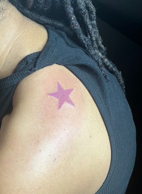 Jolene Kujo Tattoo, Jo Star Tattoo, Jolyne Kujo Tattoo, Joe Star Birthmark Tattoo, Jostar Jojo Tattoo, Jojo Bizarre Adventure Star Tattoo, Red And Black Star Tattoo, Pink Star Tattoo, Jjba Star Tattoo